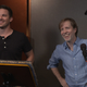 Matt Lanter (seen here with Obi-Wan voice actor James Arnold Taylor) finally makes his live-action Star Wars debut.